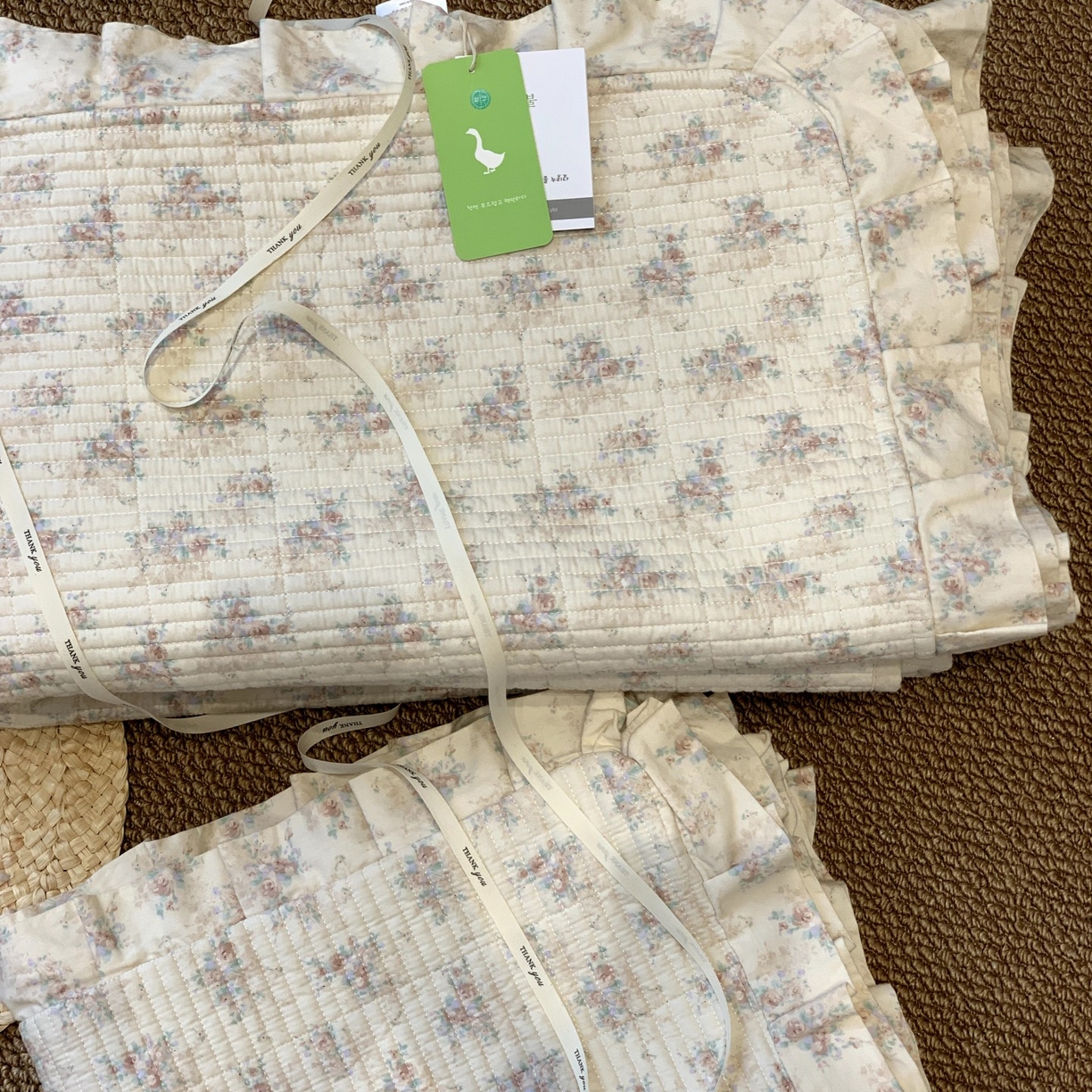 91家纺网 家纺一手货源 找家纺 （总）汇庭 2025秋冬新款芳菲庄园床盖三件套系列