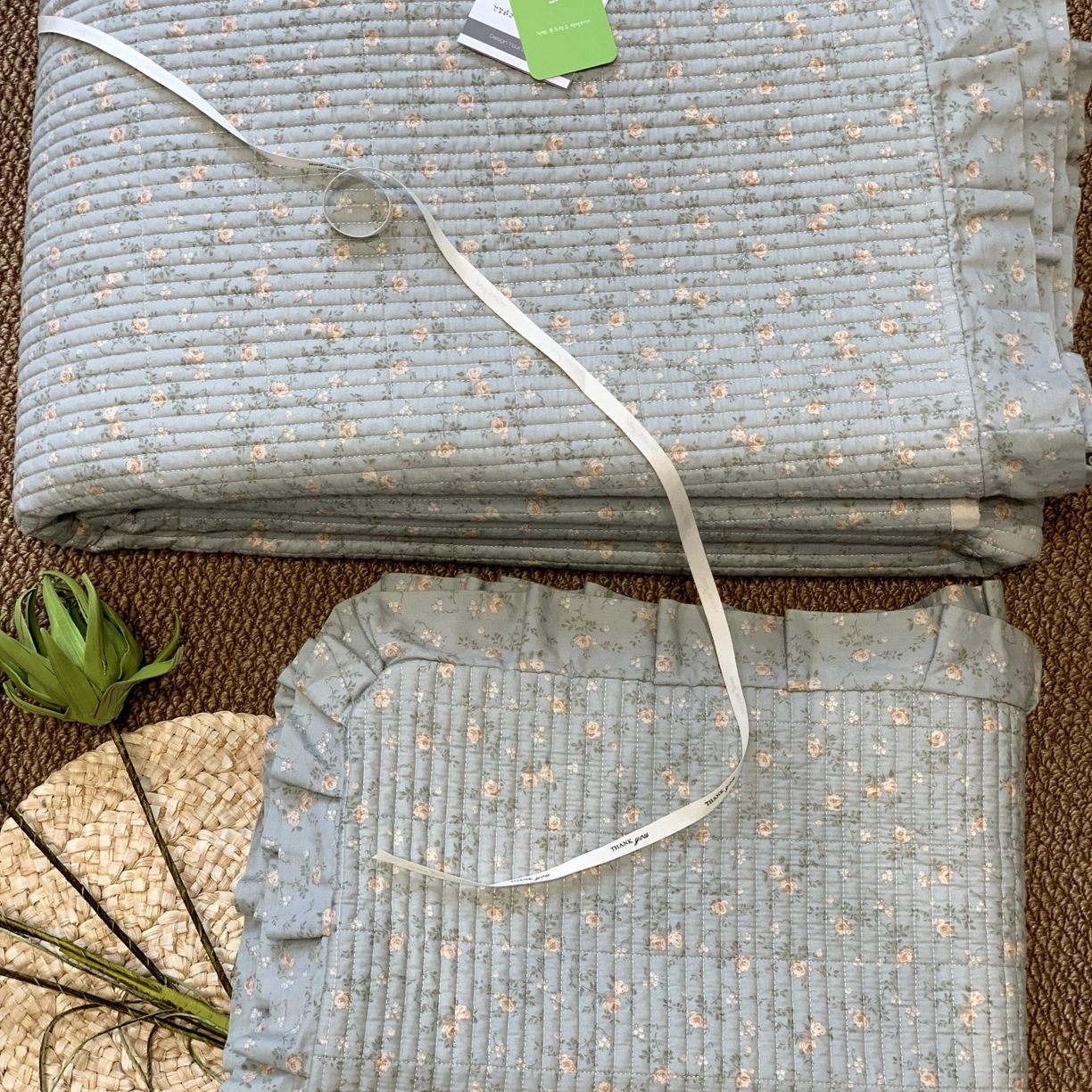 91家纺网 家纺一手货源 找家纺 （总）汇庭 2025秋冬新款芳菲庄园床盖三件套系列