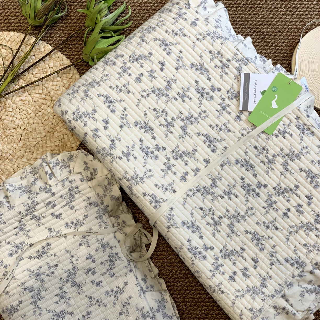 91家纺网 家纺一手货源 找家纺 （总）汇庭 2025秋冬新款芳菲庄园床盖三件套系列