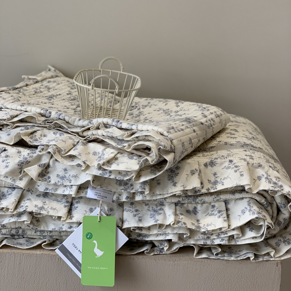 91家纺网 家纺一手货源 找家纺 （总）汇庭 2025秋冬新款芳菲庄园床盖三件套系列