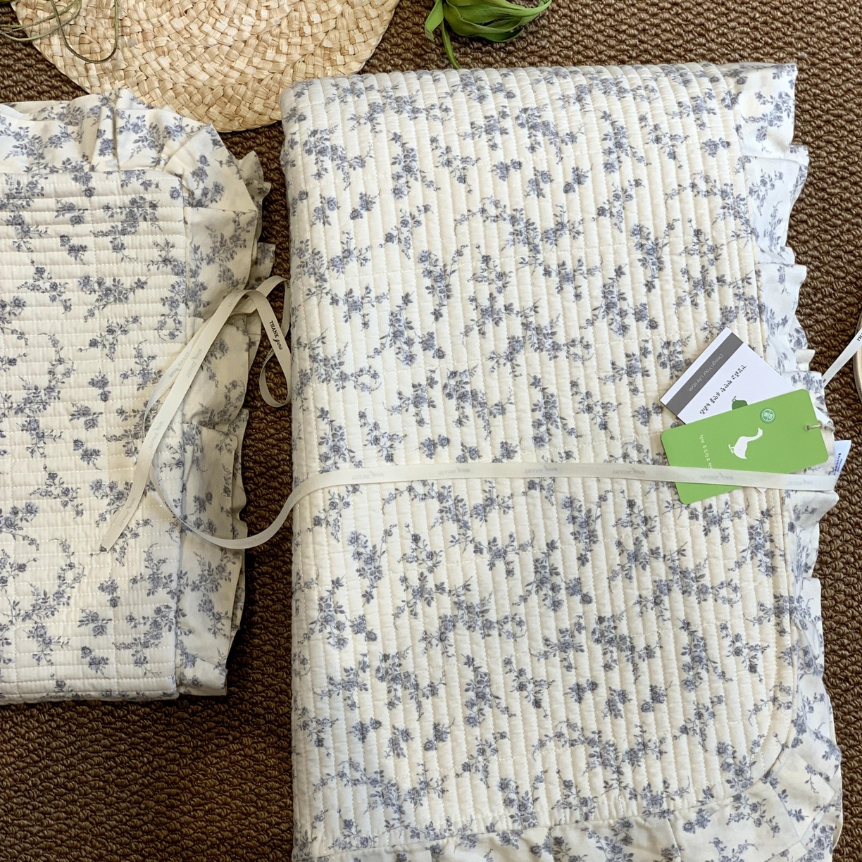 91家纺网 家纺一手货源 找家纺 （总）汇庭 2025秋冬新款芳菲庄园床盖三件套系列