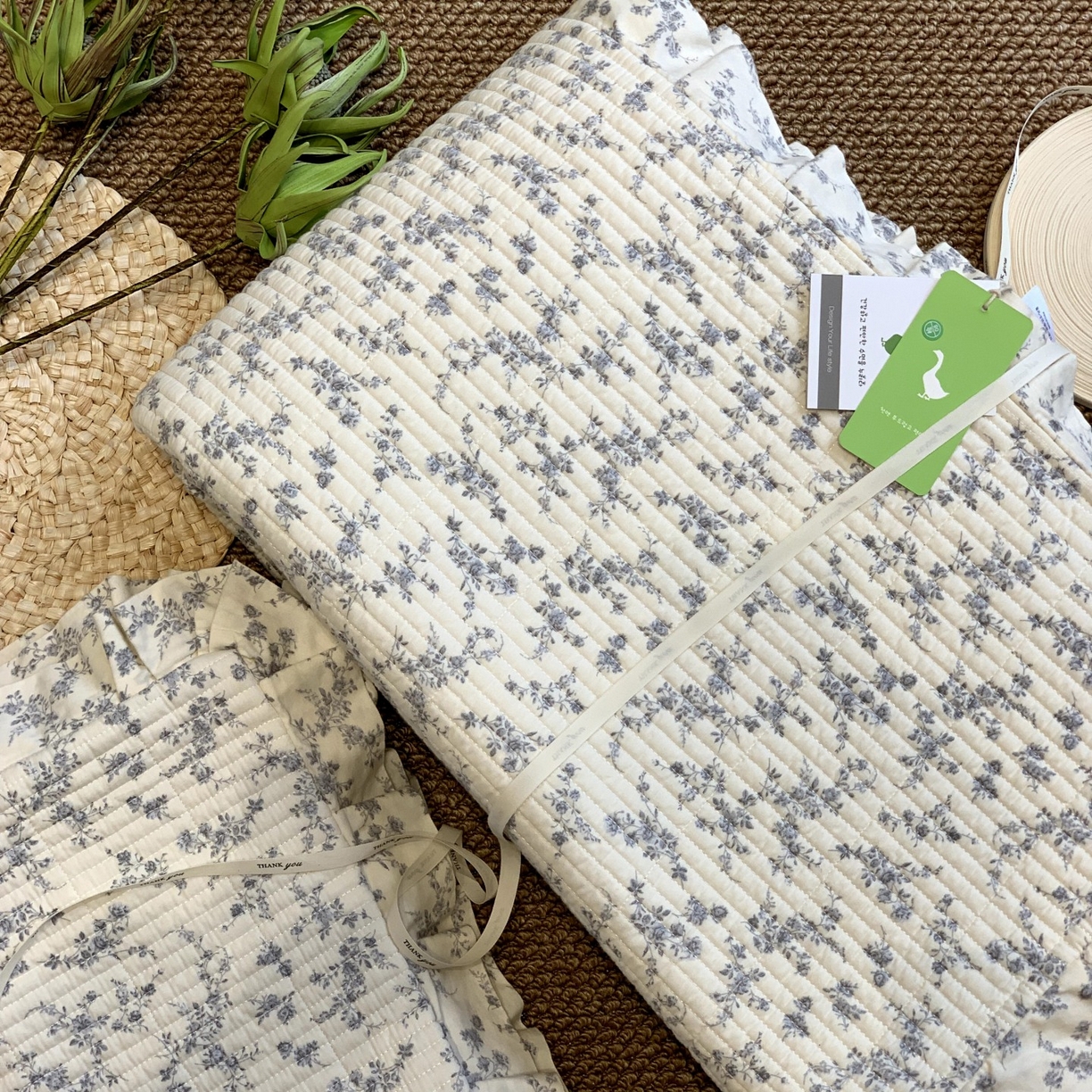 91家纺网 家纺一手货源 找家纺 （总）汇庭 2025秋冬新款芳菲庄园床盖三件套系列