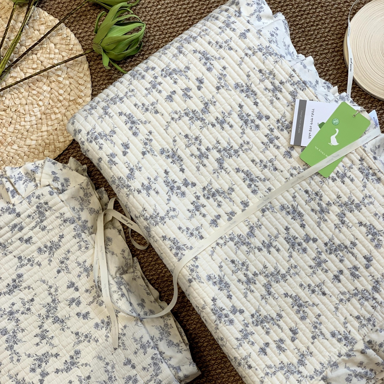 91家纺网 家纺一手货源 找家纺 （总）汇庭 2025秋冬新款芳菲庄园床盖三件套系列