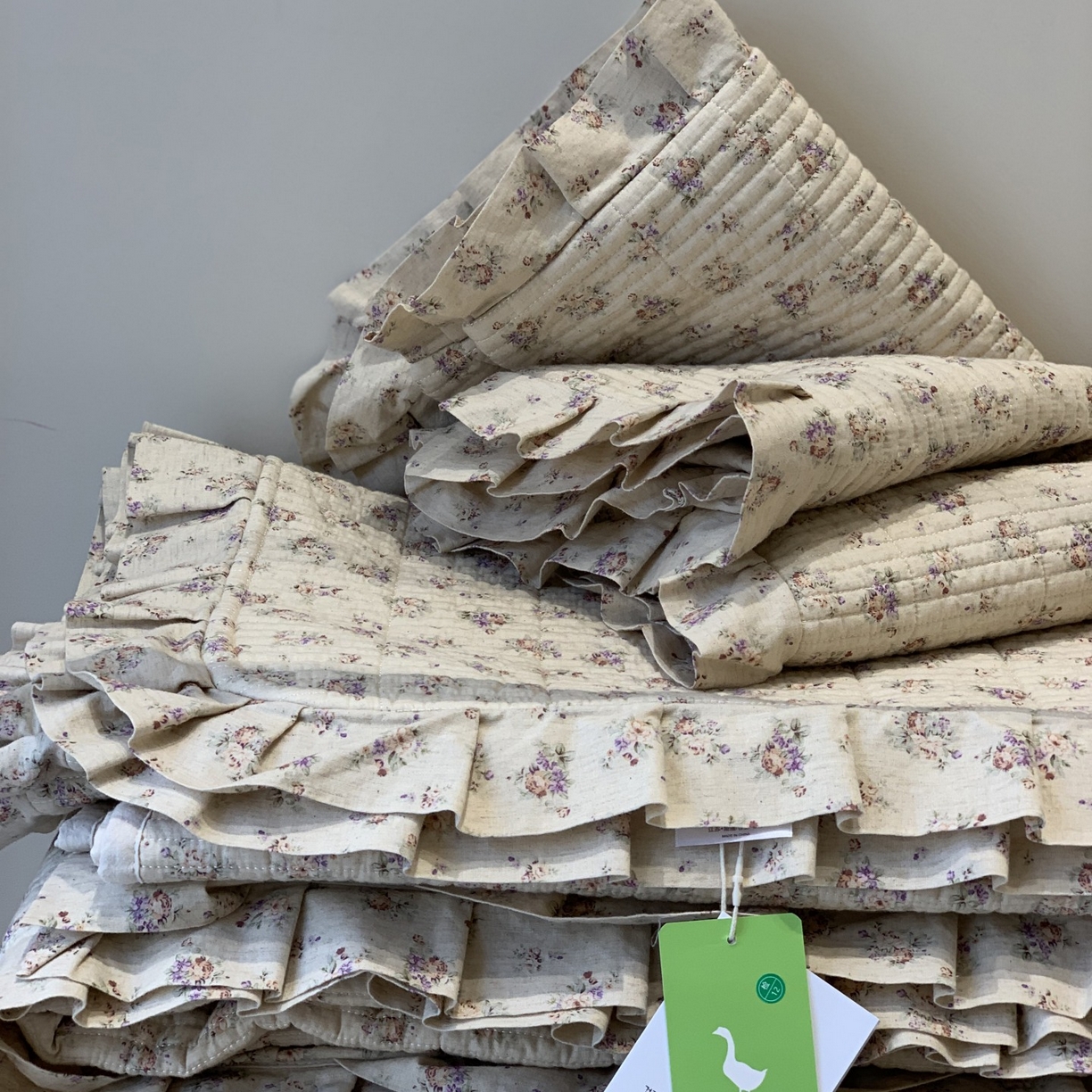 91家纺网 家纺一手货源 找家纺 汇庭 2025秋冬新款麻三月床盖三件套系列 锦绣