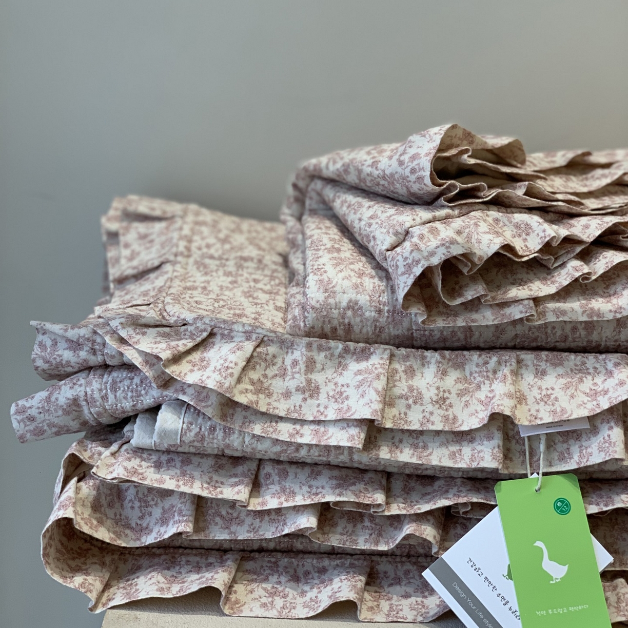 91家纺网 家纺一手货源 找家纺 汇庭 2025秋冬新款麻三月床盖三件套系列 三月