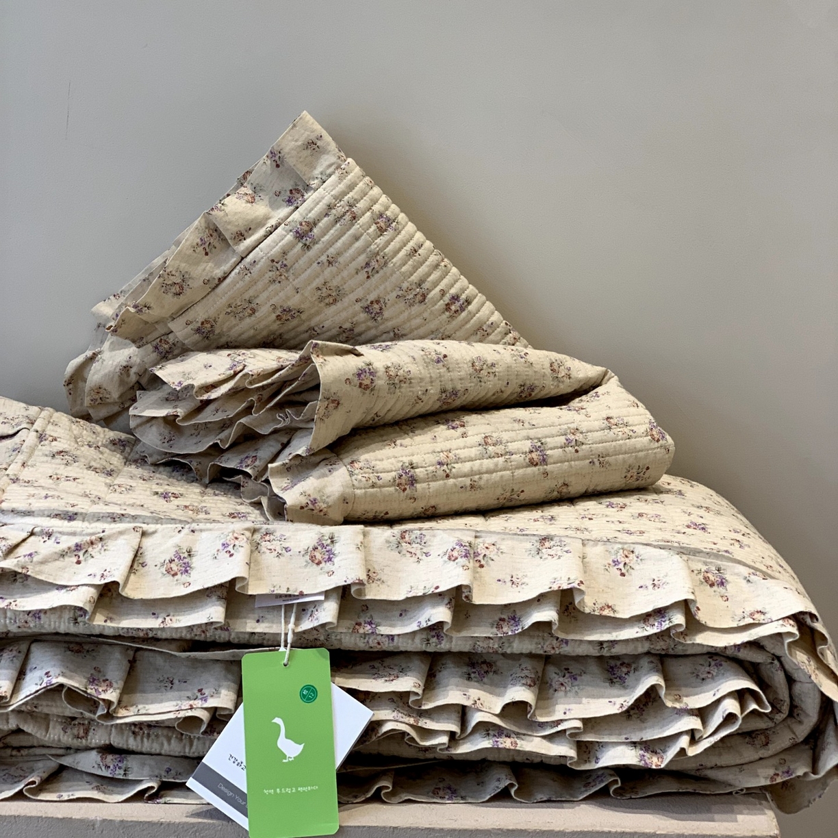 91家纺网 家纺一手货源 找家纺 汇庭 2025秋冬新款麻三月床盖三件套系列 锦绣