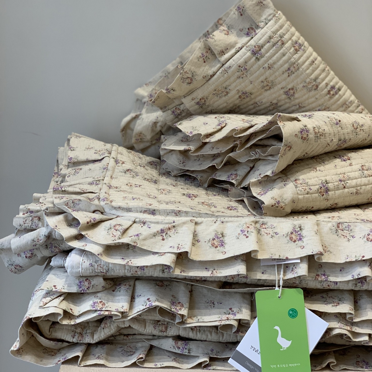 91家纺网 家纺一手货源 找家纺 汇庭 2025秋冬新款麻三月床盖三件套系列 锦绣