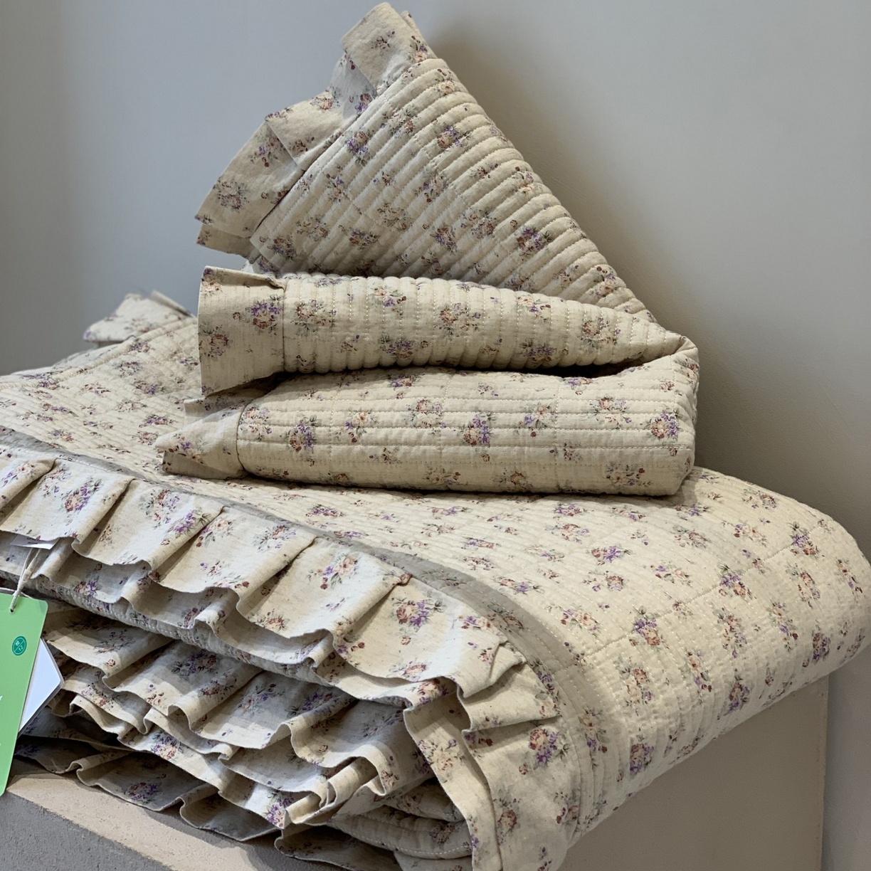 91家纺网 家纺一手货源 找家纺 汇庭 2025秋冬新款麻三月床盖三件套系列 锦绣