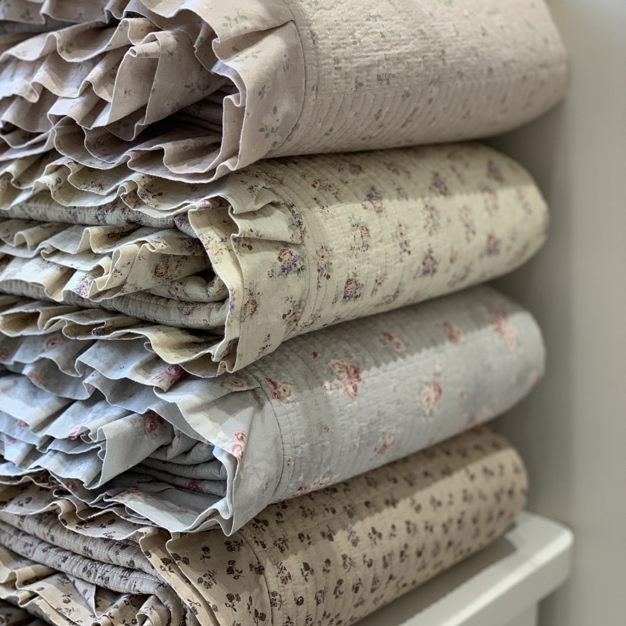 91家纺网 家纺一手货源 找家纺 汇庭 2025秋冬新款麻三月床盖三件套系列 组合