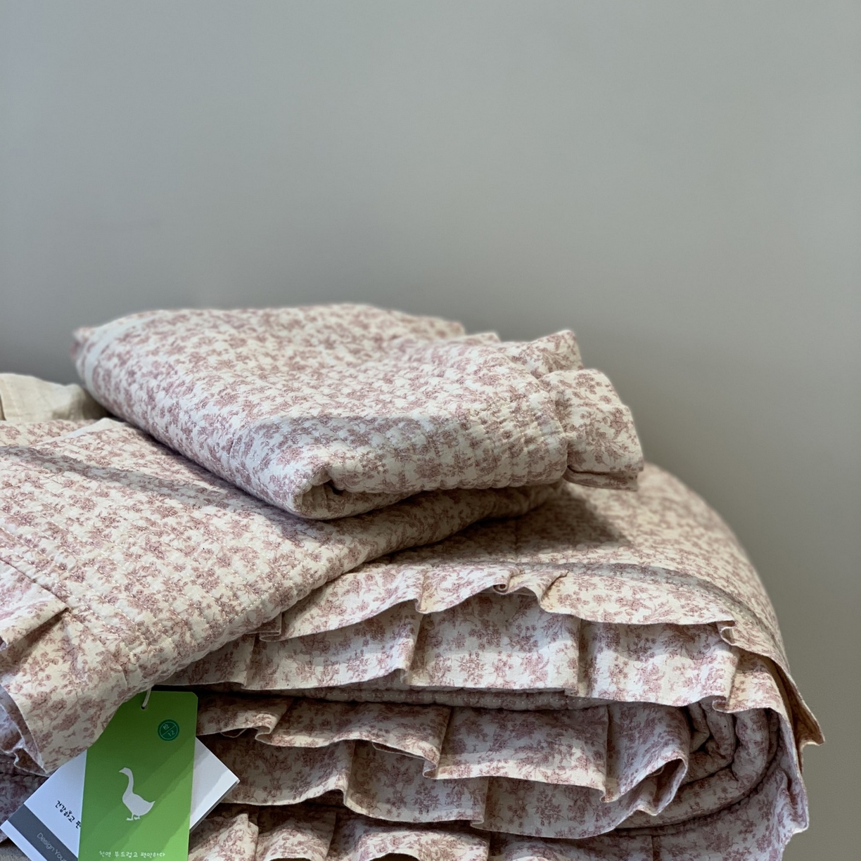 91家纺网 家纺一手货源 找家纺 汇庭 2025秋冬新款麻三月床盖三件套系列 三月