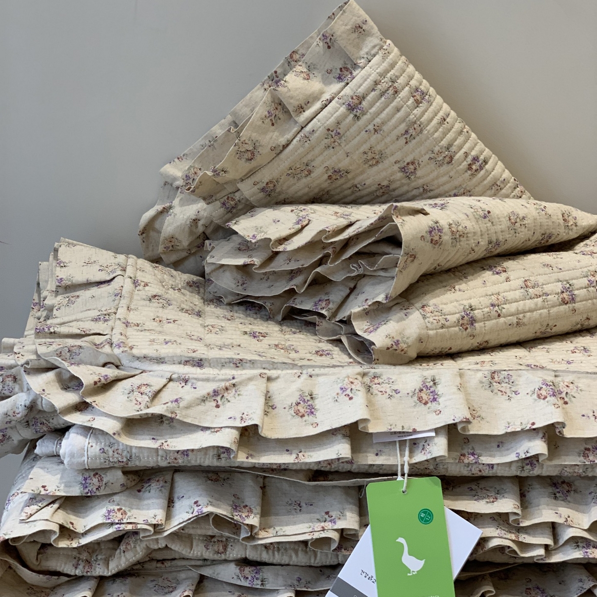 91家纺网 家纺一手货源 找家纺 汇庭 2025秋冬新款麻三月床盖三件套系列 锦绣