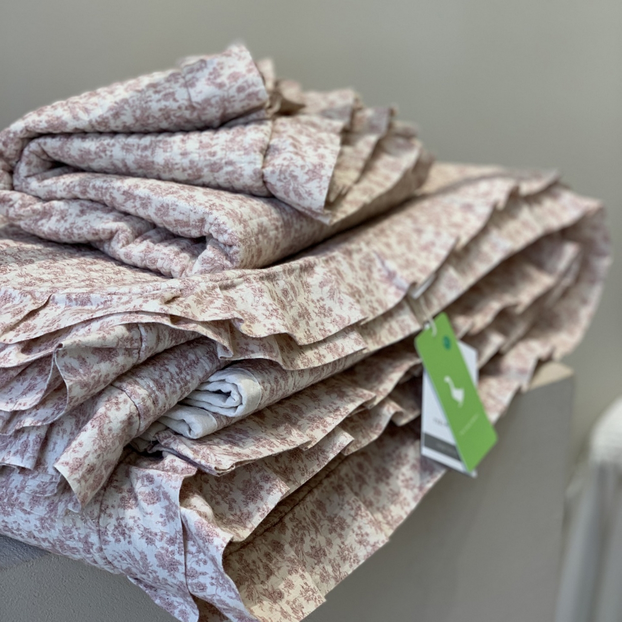 91家纺网 家纺一手货源 找家纺 汇庭 2025秋冬新款麻三月床盖三件套系列 三月