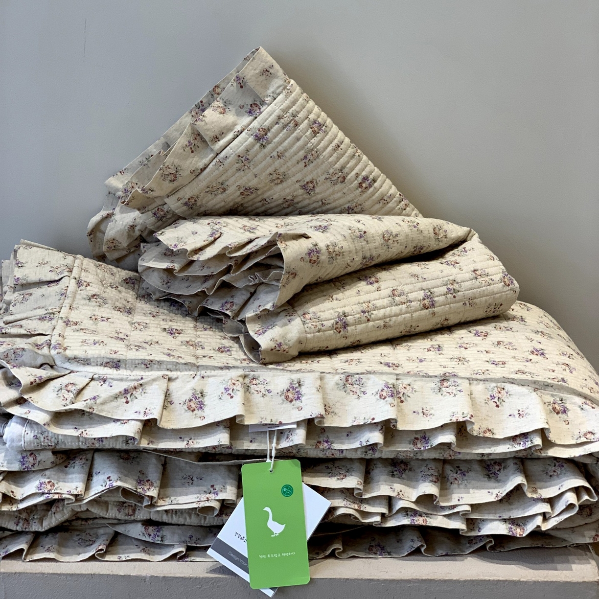 91家纺网 家纺一手货源 找家纺 汇庭 2025秋冬新款麻三月床盖三件套系列 锦绣