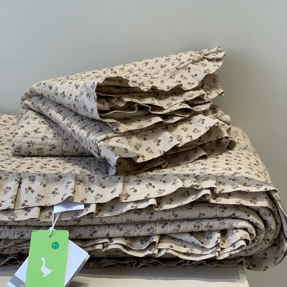 汇庭 2025秋冬新款麻三月床盖三件套系列 夜曲