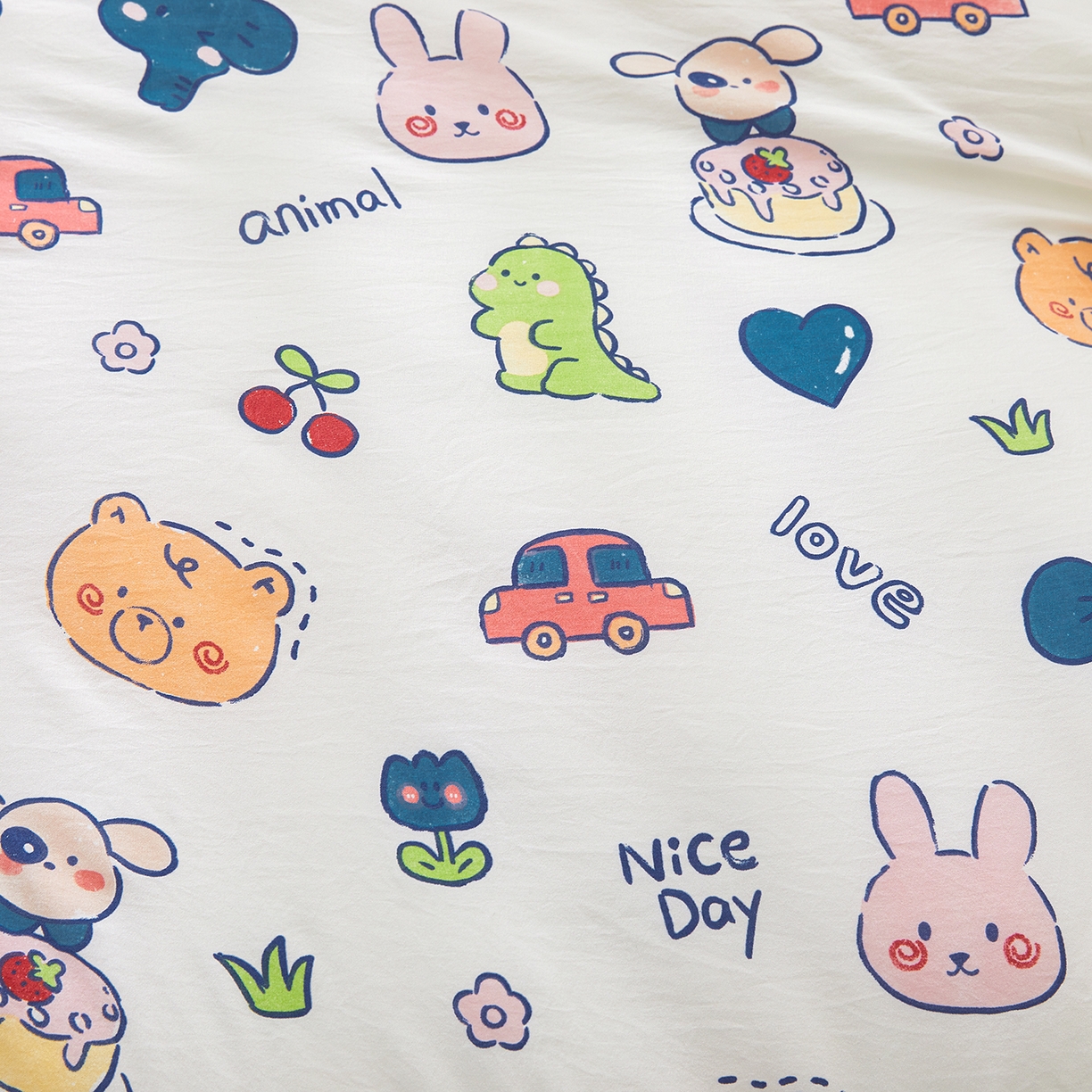 91家纺网 家纺一手货源 找家纺 梦镜家纺 2025新款A类卡通棉花被被子被芯 狂欢派对