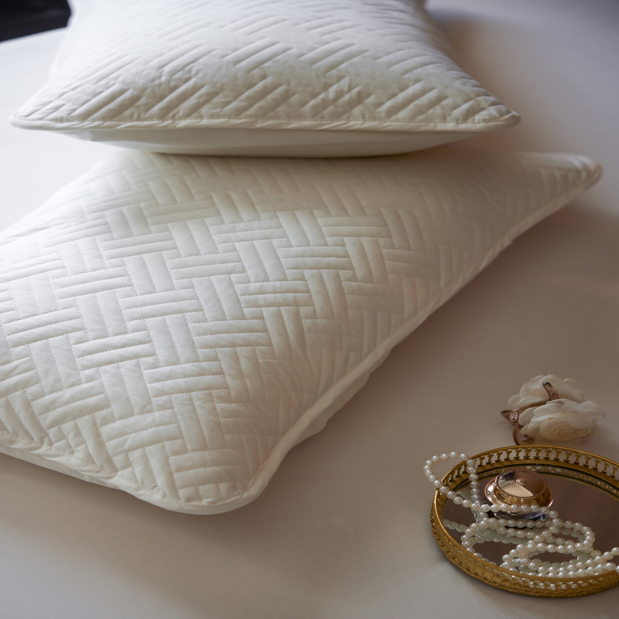 91家纺网 家纺一手货源 找家纺 （总）芯氧 2026新款Michelle 希尔顿酒店星级纯棉三防枕套