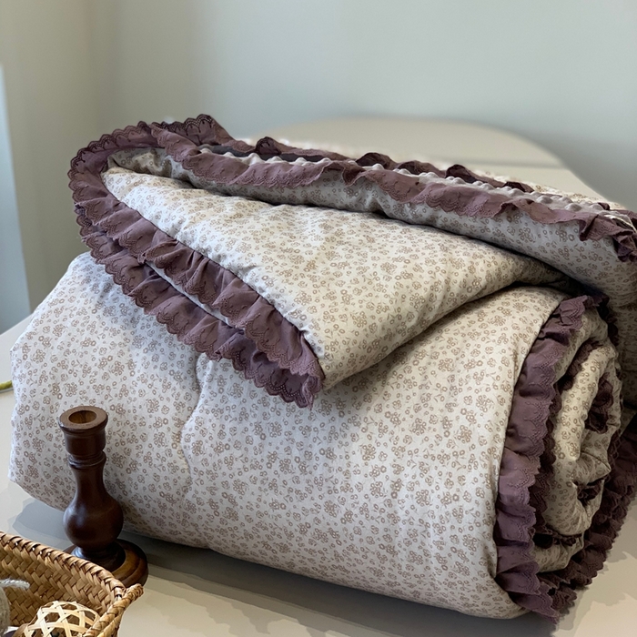 91家纺网 家纺一手货源 找家纺 （总）汇庭 2025秋冬新·花边款单双人豆豆被系列