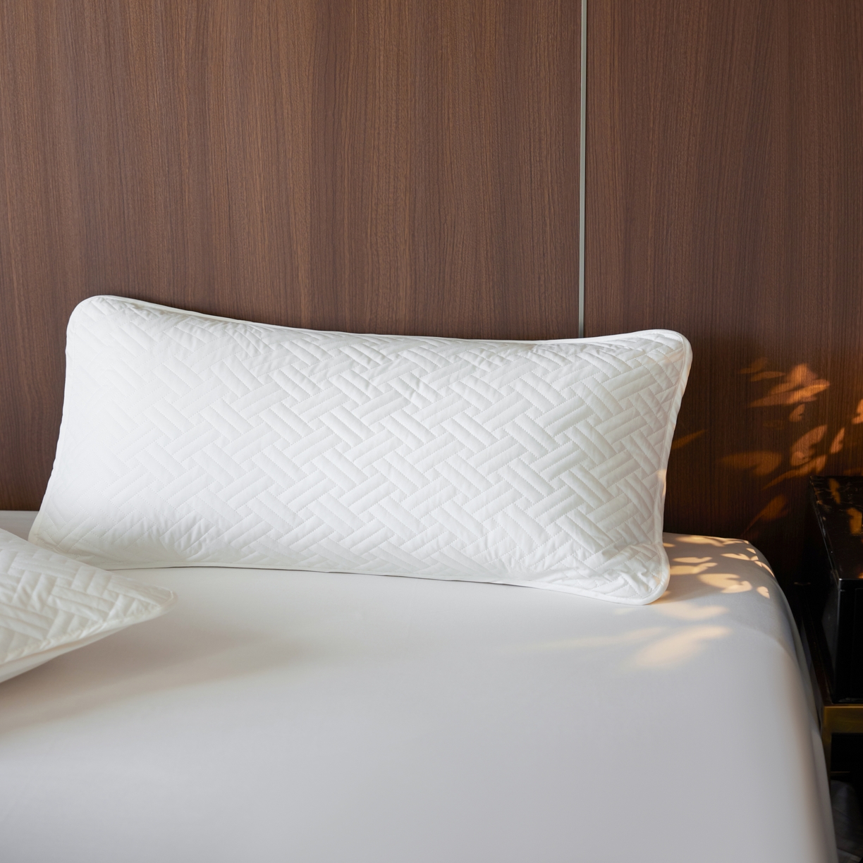 芯氧 2026新款Michelle 希尔顿酒店星级纯棉三防枕套 白色