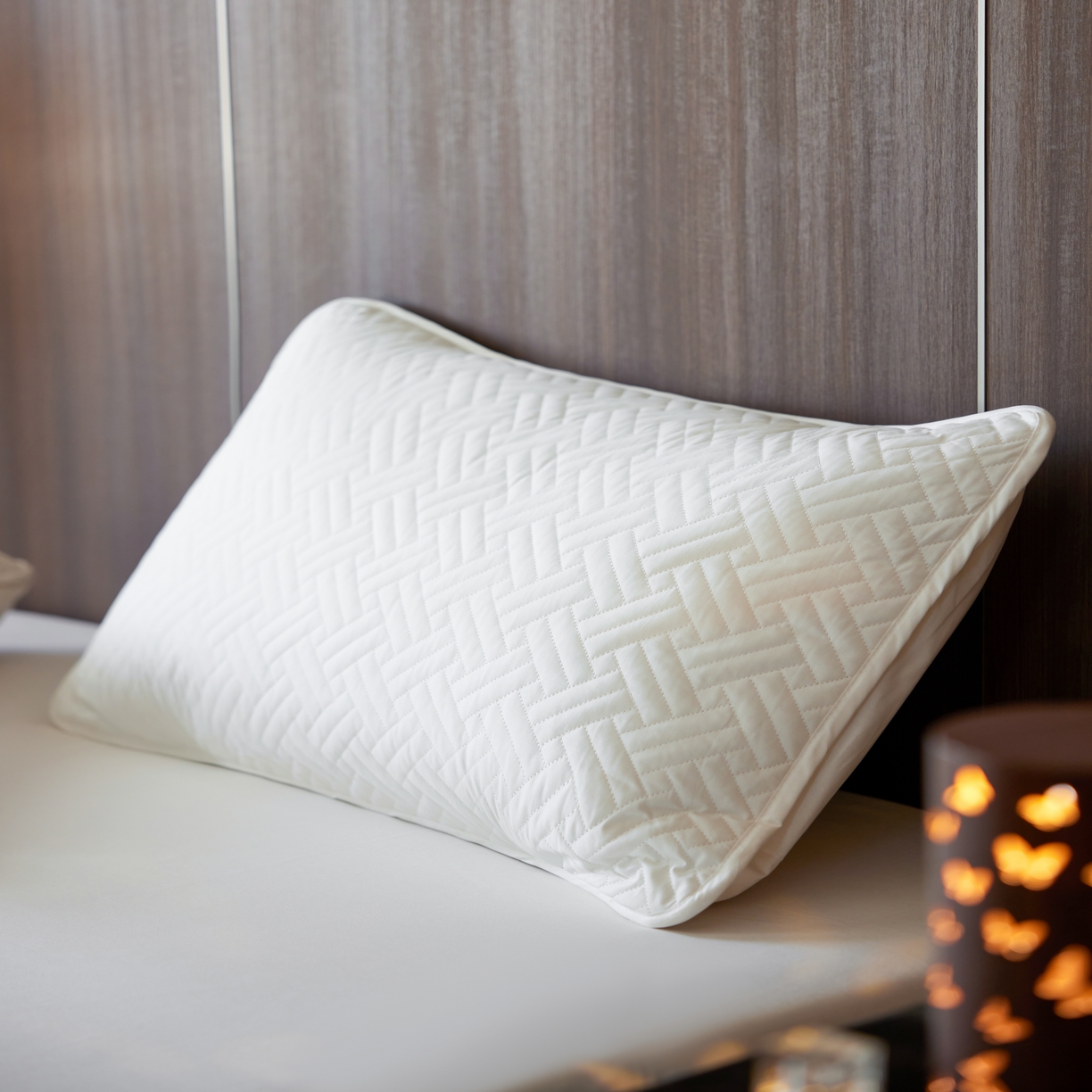 91家纺网 家纺一手货源 找家纺 芯氧 2026新款Michelle 希尔顿酒店星级纯棉三防枕套 白色