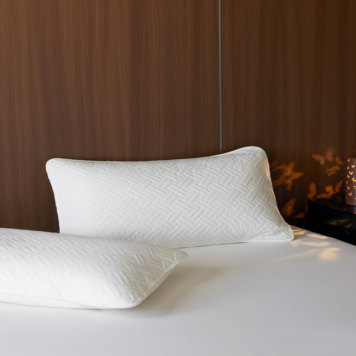 91家纺网 家纺一手货源 找家纺 芯氧 2026新款Michelle 希尔顿酒店星级纯棉三防枕套 白色