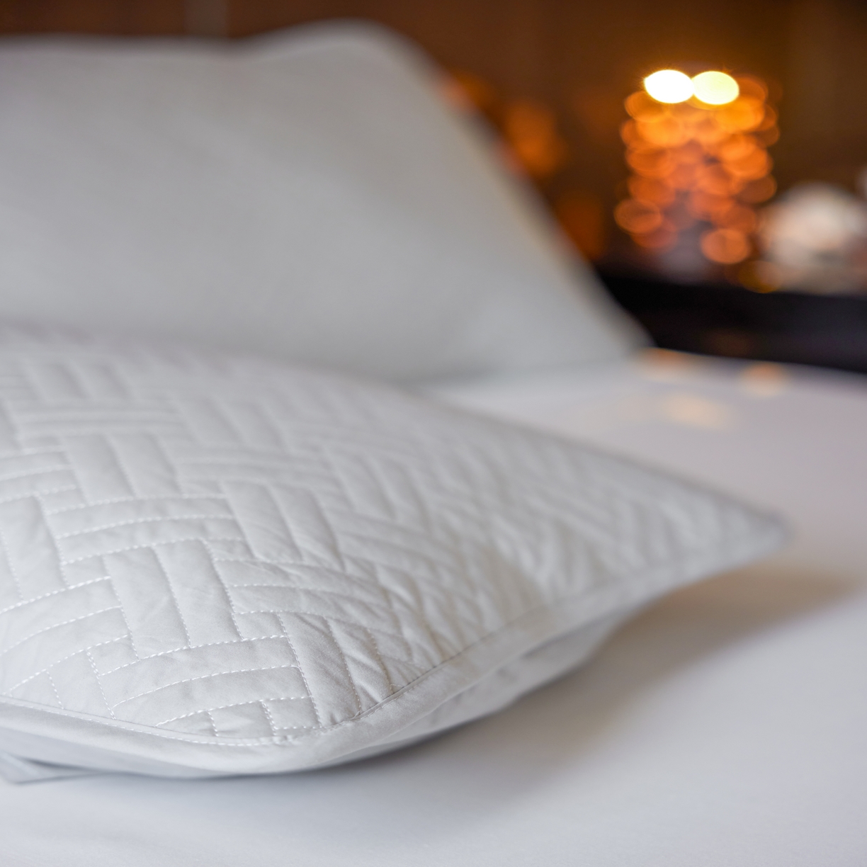 91家纺网 家纺一手货源 找家纺 芯氧 2026新款Michelle 希尔顿酒店星级纯棉三防枕套 灰色