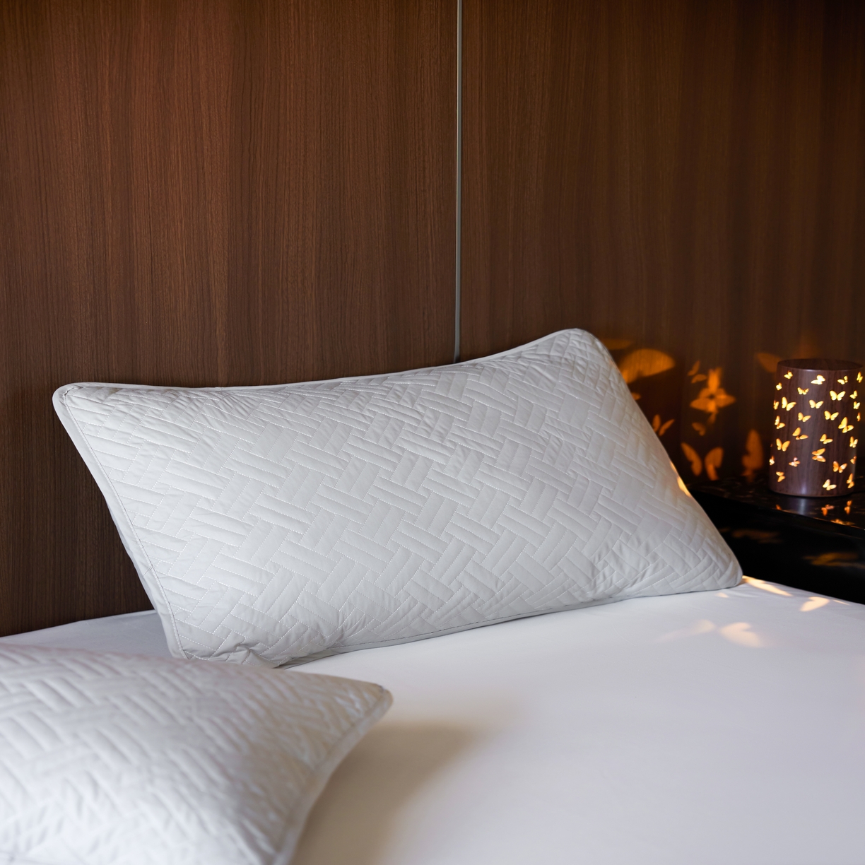 91家纺网 家纺一手货源 找家纺 芯氧 2026新款Michelle 希尔顿酒店星级纯棉三防枕套 灰色