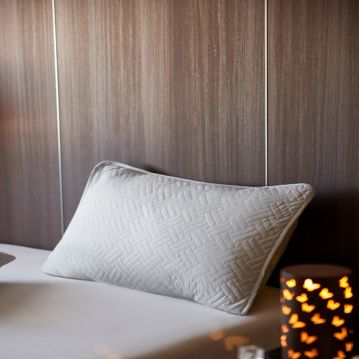 91家纺网 家纺一手货源 找家纺 芯氧 2026新款Michelle 希尔顿酒店星级纯棉三防枕套 灰色