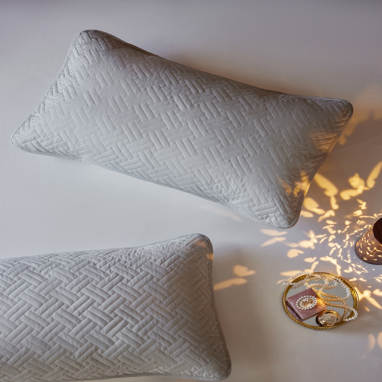 91家纺网 家纺一手货源 找家纺 芯氧 2026新款Michelle 希尔顿酒店星级纯棉三防枕套 灰色