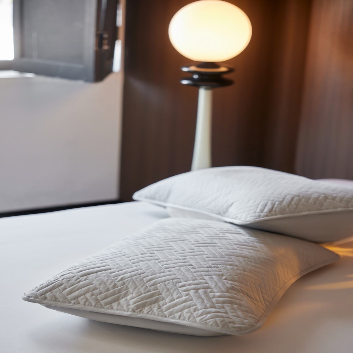 91家纺网 家纺一手货源 找家纺 芯氧 2026新款Michelle 希尔顿酒店星级纯棉三防枕套 灰色