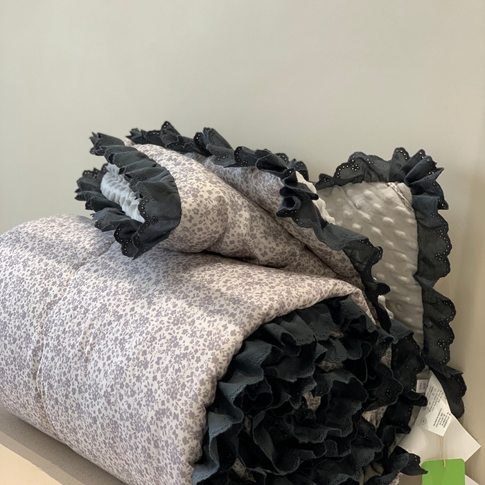 91家纺网 家纺一手货源 找家纺 汇庭 2025秋冬新·花边款单双人豆豆被系列 炊烟