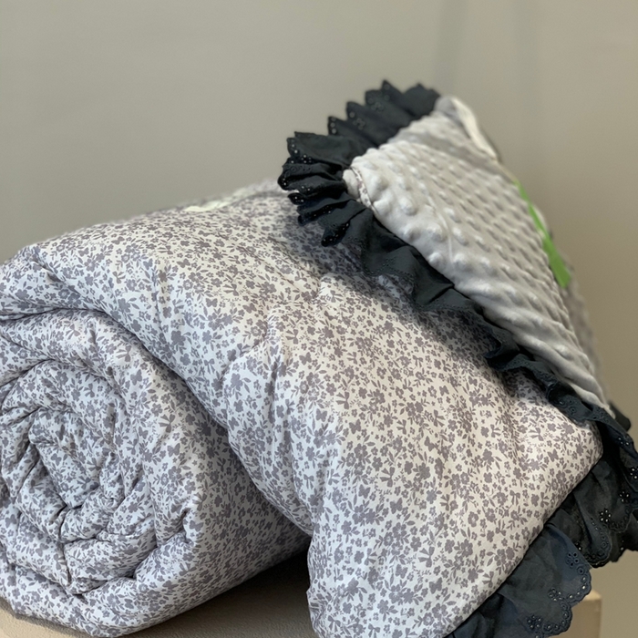 汇庭 2025秋冬新·花边款单双人豆豆被系列 炊烟