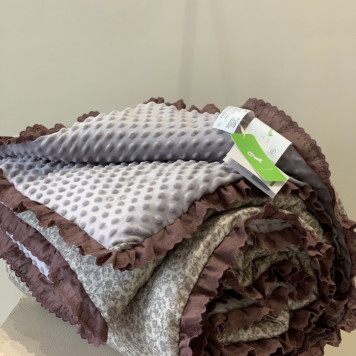 汇庭 2025秋冬新·花边款单双人豆豆被系列 静香