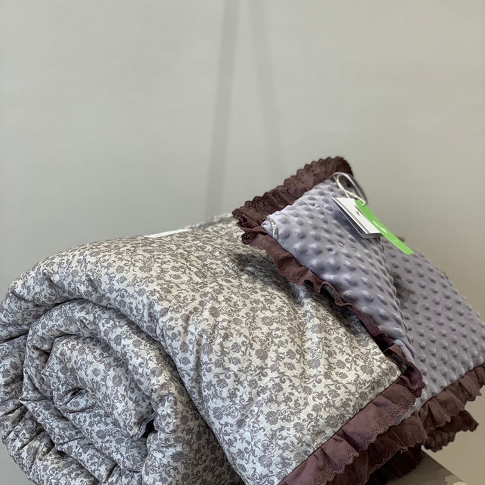 91家纺网 家纺一手货源 找家纺 汇庭 2025秋冬新·花边款单双人豆豆被系列 静香