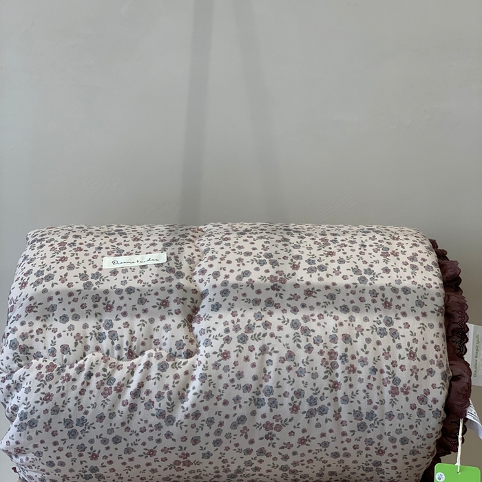 91家纺网 家纺一手货源 找家纺 汇庭 2025秋冬新·花边款单双人豆豆被系列 桃花溪