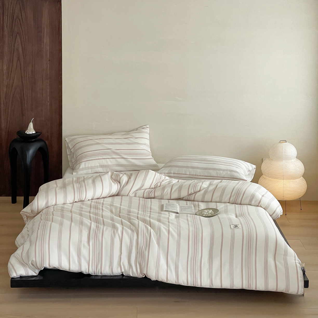 91家纺网 家纺一手货源 找家纺 佳汐蓝家纺 2025新款色织酵洗云感被 夏被 春秋被 冬被 被子被芯 岚图-雾粉