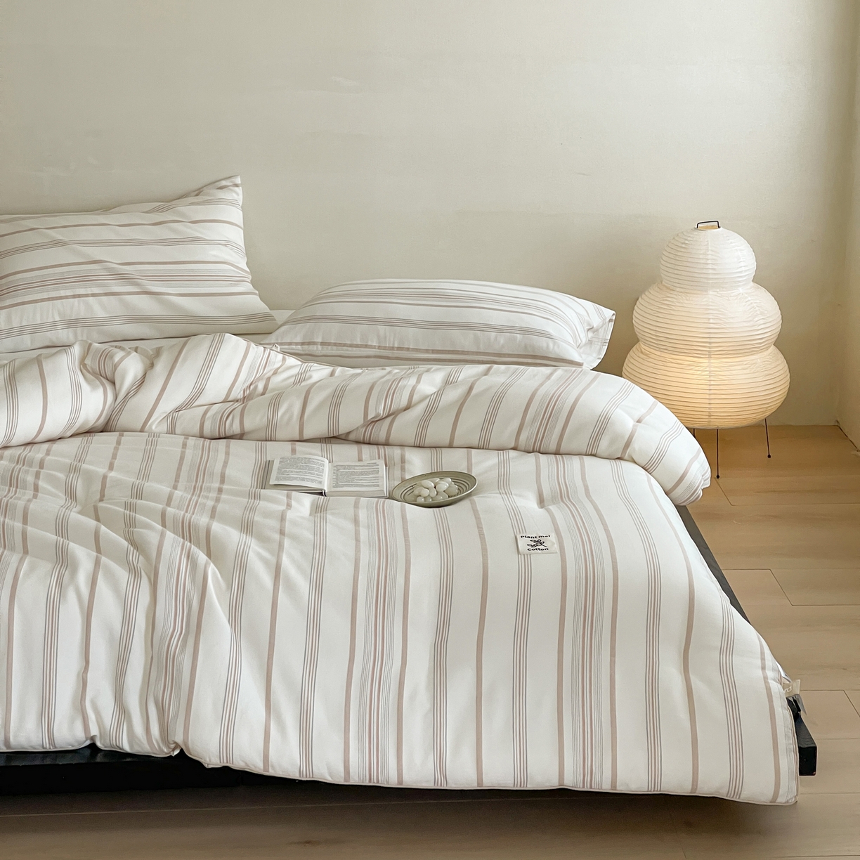 91家纺网 家纺一手货源 找家纺 佳汐蓝家纺 2025新款色织酵洗云感被 夏被 春秋被 冬被 被子被芯 岚图-雾粉