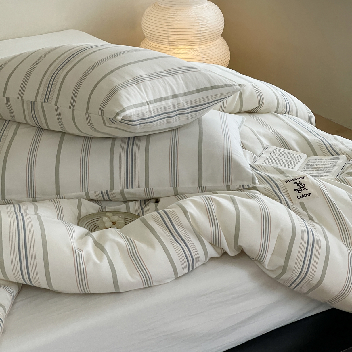 91家纺网 家纺一手货源 找家纺 佳汐蓝家纺 2025新款色织酵洗云感被 夏被 春秋被 冬被 被子被芯 岚图-月白