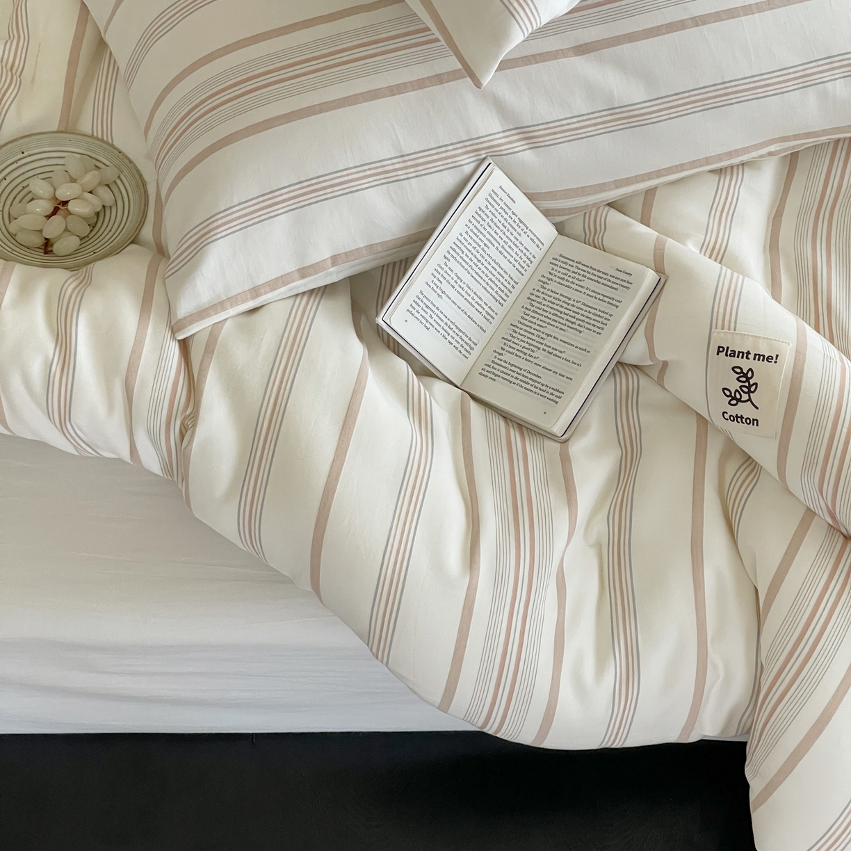 91家纺网 家纺一手货源 找家纺 佳汐蓝家纺 2025新款色织酵洗云感被 夏被 春秋被 冬被 被子被芯 岚图-雾粉