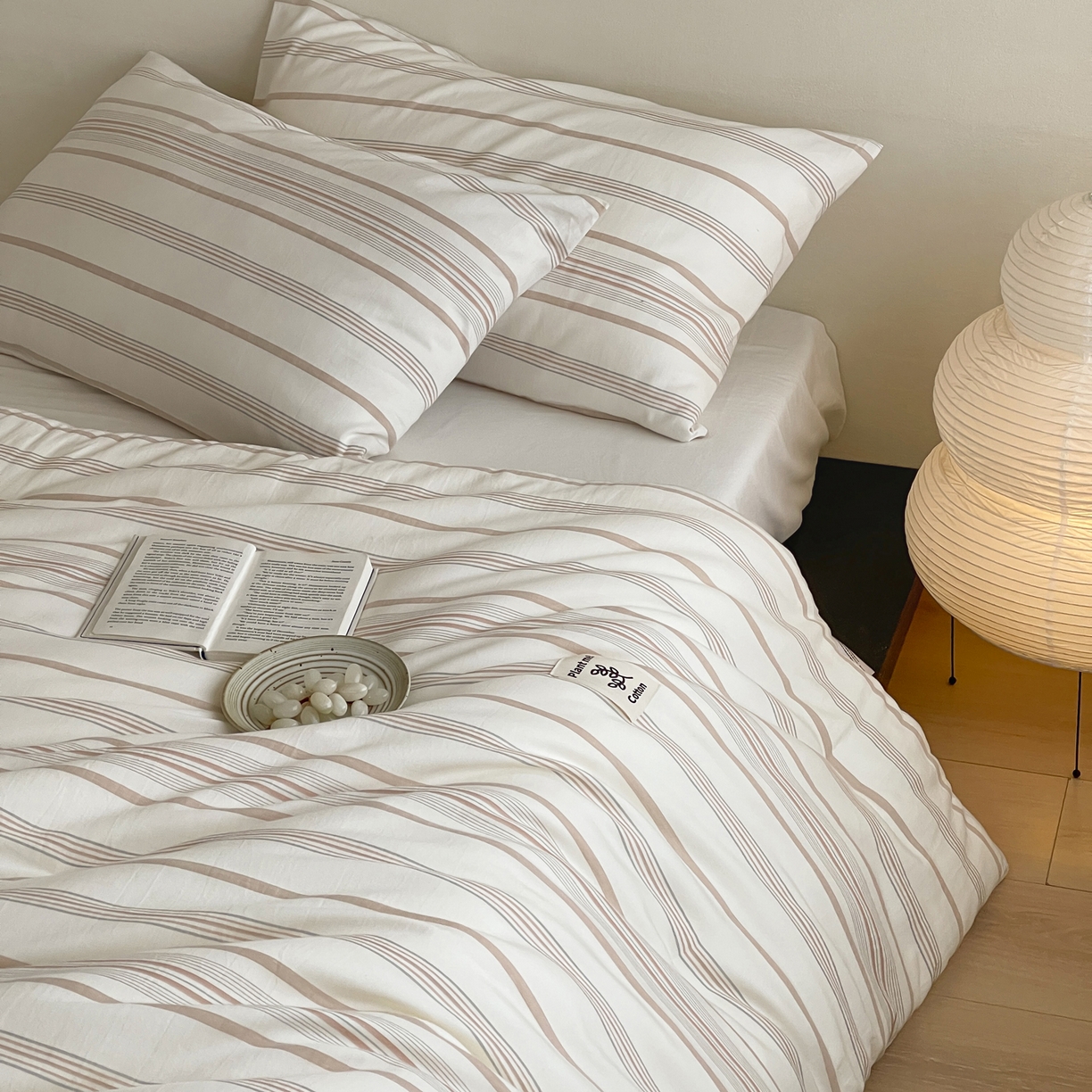 91家纺网 家纺一手货源 找家纺 佳汐蓝家纺 2025新款色织酵洗云感被 夏被 春秋被 冬被 被子被芯 岚图-雾粉