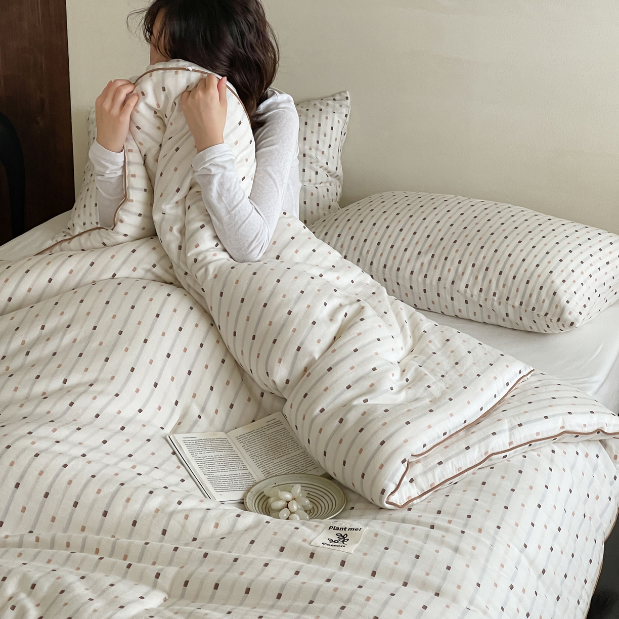 91家纺网 家纺一手货源 找家纺 （总）佳汐蓝家纺 2025新款色织酵洗云感被 夏被 春秋被 冬被 被子被芯