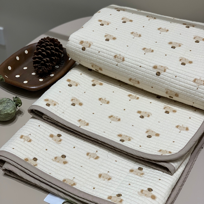 汇庭 2025秋冬新款慕斯单品床盖系列 布丁象庄园