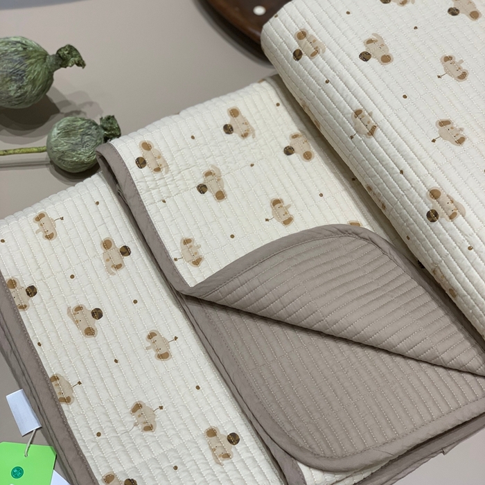 91家纺网 家纺一手货源 找家纺 汇庭 2025秋冬新款慕斯单品床盖系列 布丁象庄园