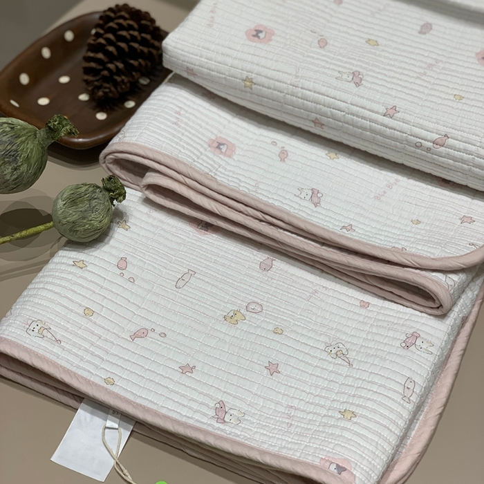 汇庭 2025秋冬新款慕斯单品床盖系列 鱼儿粉庄园