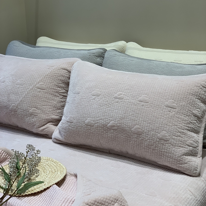 91家纺网 家纺一手货源 找家纺 （总）汇庭 2025秋冬新款·蘑菇花园床盖三件套系列