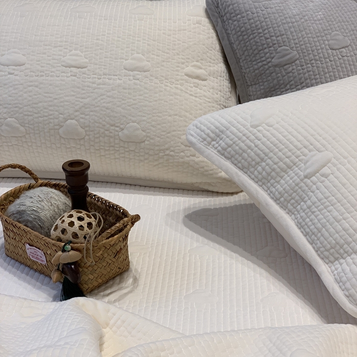 91家纺网 家纺一手货源 找家纺 （总）汇庭 2025秋冬新款·蘑菇花园床盖三件套系列