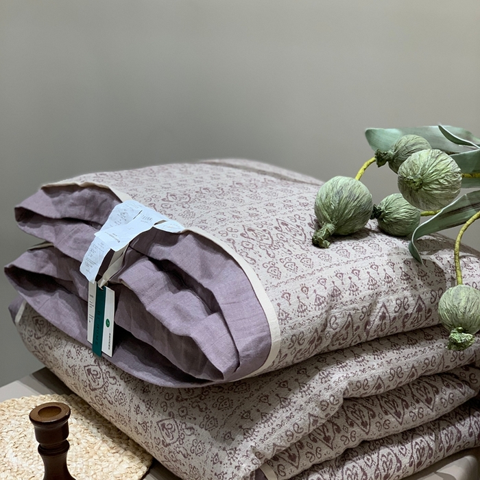 91家纺网 家纺一手货源 找家纺 汇庭 2025秋冬新款·色织大提花春秋被系列 艾比斯紫