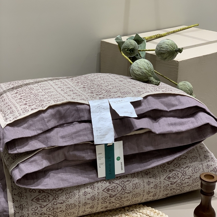 91家纺网 家纺一手货源 找家纺 汇庭 2025秋冬新款·色织大提花春秋被系列 艾比斯紫