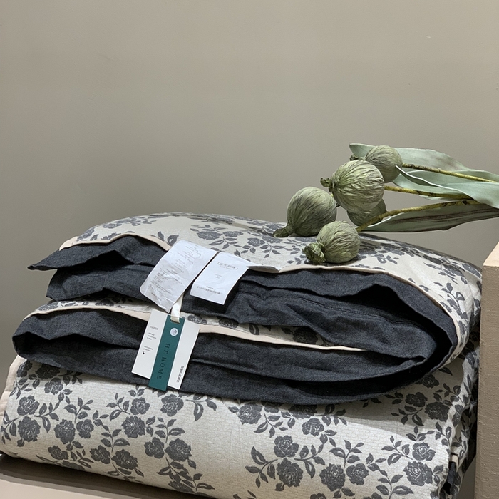 汇庭 2025秋冬新款·色织大提花春秋被系列 玫瑰之约深蓝