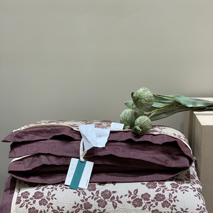 91家纺网 家纺一手货源 找家纺 汇庭 2025秋冬新款·色织大提花春秋被系列 玫瑰之约紫红