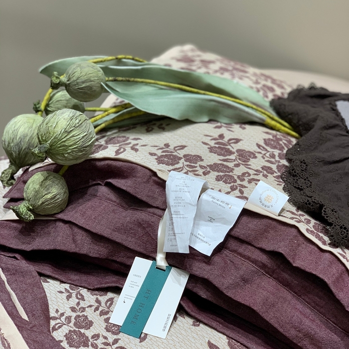 91家纺网 家纺一手货源 找家纺 汇庭 2025秋冬新款·色织大提花春秋被系列 玫瑰之约紫红